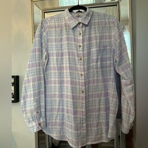 Women’s flannel size L.